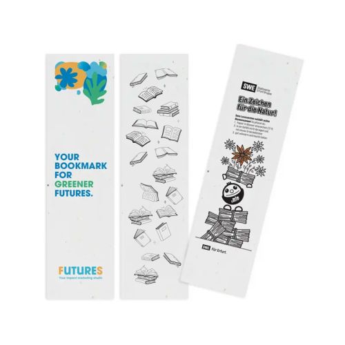 Marque-page en papier ensemencé | 200 g/m² - image 1